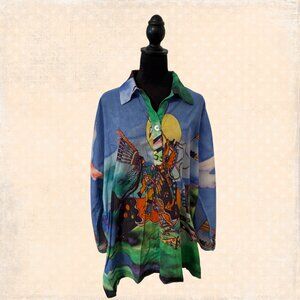 Dilema NY Wearable Art Oversized Top Women's Size OS